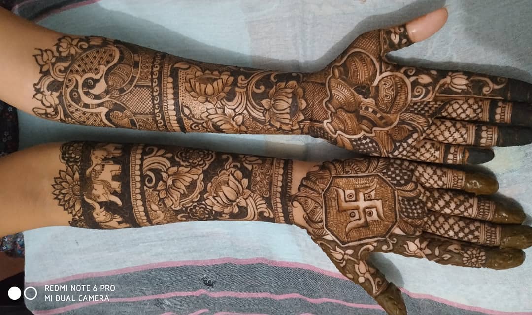 Festive Mehndi Design by Harsh Mehndi Concept